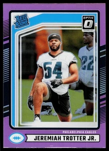 Jeremiah Trotter Jr. 2024 Donruss Optic Rated Rookies Preview Pink RC Eagles - Picture 1 of 2