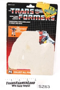 Scheda Primo Soccorso 1986 Vintage Hasbro G1 Transformers - Foto 1 di 2