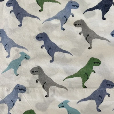 Granero de cerámica niños Warren Dino COMPLETAMENTE PLANO Y 2 FUNDAS DE ALMOHADA Gris Azul Verde Dinosaurio Foto 1 de 4