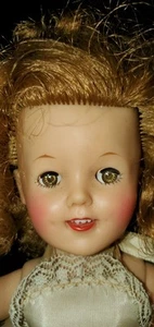 Vintage Composition 13" Shirley Temple Doll Hair Dress Stand Smile - Picture 1 of 22