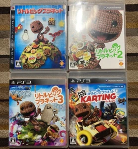Lot 4 Little Big Planet 1 2 3 & Karting set PS3 PlayStation 3 Japan Version - Picture 1 of 4