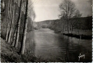 Echtfoto, In der Normandie die Orne in Clecy (Calvados), Frankreich RPPC Postkarte - Bild 1 von 2