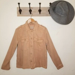 Neu mit Etikett Lucky Brand Utility Jacke Shacket Small camel hellbraun Knopfleiste leicht  - Bild 1 von 9