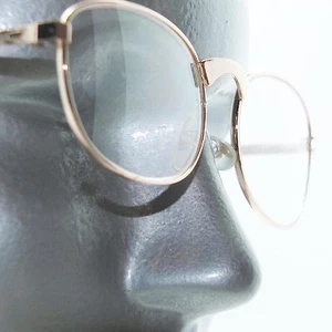 Women's Gold Metal Wire Frame Oval Classic Simple Reading Glasses +1.00 Lens - Picture 1 of 4