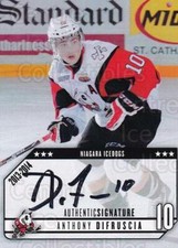 2013-14 Niagara IceDogs Autographed #8 Anthony DiFruscia