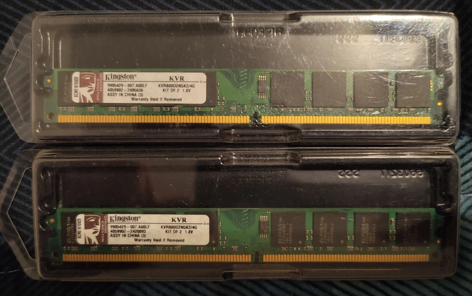 2 Barrettes Kingston 2x2go Donc 4go au Total - Photo 1/1