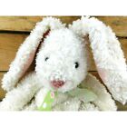 Russ Berrie Dazzles the Easter Bunny Plush White Sparkles 12 Inch Polka Dot Bow