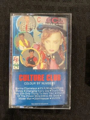 Culture Club Colour by Numbers 1983 Cassette Tape VINTAGE New Wave Boy George - Image 1 of 3