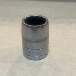 S-K WAYNE USA SAE SHALLOW CHROME 1/2" DRIVE 12 POINT SOCKET 3/4" 40124 - Foto 1 di 11
