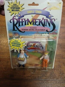 Vintage  Toy Figures Rhymekins (Simple Simon) 1988 Color Illustrated Story Book - Picture 1 of 9