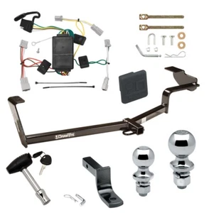 Trailer Tow Hitch For 06-15 Civic Sedan Ex Hybrid and Si 2",1-7/8" Ball & Lock - Picture 1 of 11