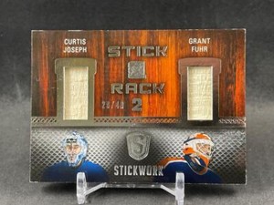 2015-16 LEAF ITG STICKWORK CURTIS JOSEPH GRANT FUHR STICK RACK 2 RELIC 28/40