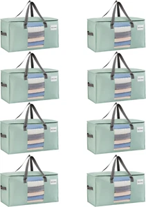 8 Pack Moving Bags, Comforter and Blanket Storage Bags for Closet, Moving Boxes, - Picture 1 of 8
