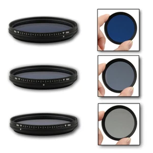 FOTGA 67mm Optical Glass Slim Adjustable Color Fader ND Lens Filter Blue Lens - Picture 1 of 5
