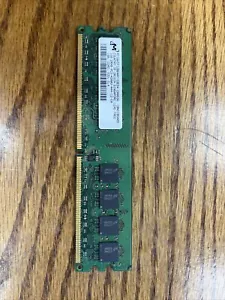 MICRON DDR2 SDRAM 1GB 533MT/s 240 UDIMM MT16HTF12864AY-53ED4 1PC PC24200U - Picture 1 of 3