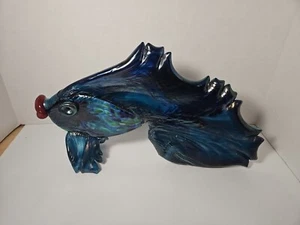 Diane Lowery Hand Blown Fish Sculpture SIGNED Art Collection Vintage Artwork - Picture 1 of 11
