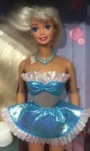 1995 Foam ‘n Color Barbie doll NRFB blue dress - Picture 1 of 8