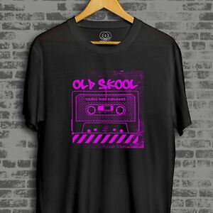 Old Skool Cassette Logo Rave EDM Acid House Music T-Shirt