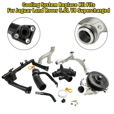 Cooling System Replace Kit Fits Jaguar Land Rover 5.0L V8 Supercharged New Foto 1 de 4