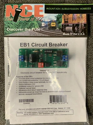 NCE 225 EB-1 Circuit Breaker Ver 1.1 for use with DCC systems EB1| $5 Offer - Image 1 of 3