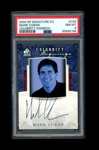 RARE 2004 SP Signature Edition MARK CUBAN AUTO! PSA NM- MINT GRADED 8 Shark Tank - Picture 1 of 1