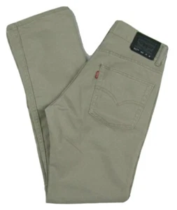 Levi's 511 Slim Fit Tapered Leg Beige Jeans Boys Size 16 Reg Waist 28" X Leg 28" - Imagen 1 de 9