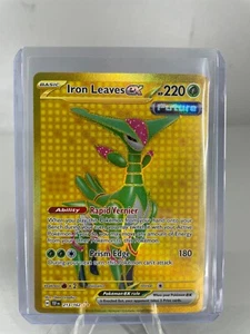 Pokemon TCG Iron Leaves ex 213/162 Sv05: Temporal Forces Hyper Rare Holo M/NM - Picture 1 of 2