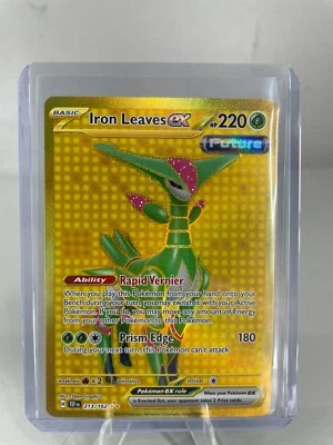 Pokemon TCG Iron Leaves ex 213/162 Sv05: Temporal Forces Hyper Rare Holo M/NM - Image 1 of 2