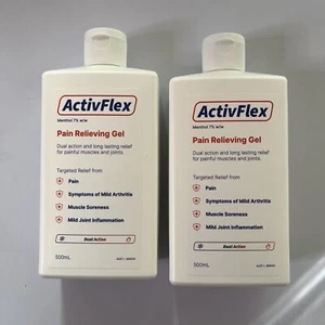 2 Pack - ActivFlex Pain Relieving Gel 500ml (Flexall 454 Alternative) Arthritis - Picture 1 of 7