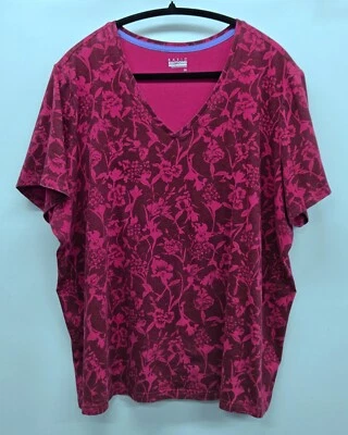 Основные издания размер 2 X короткий рукав хлопок смесь v-образным вырезом трикотажная рубашка - Изображение 1 из 4