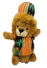 *VINTAGE* Roni Toy Inc. afrikanische Kleidung Löwe Plüschtier 1991; 14"