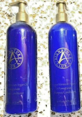 SIGNATURE CLUB A PRECIOUS MOROCCAN ARGAN OIL POMEGRANATE SHAMPOO 16 oz LOT OF 2 - Image 1 of 2