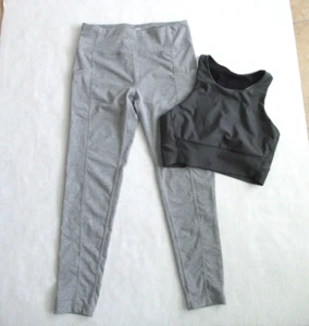 Sujetador deportivo Zella Yoga espalda deportiva XS impacto medio, + leggings para jugadores profesionales XS gris - Imagen 1 de 14