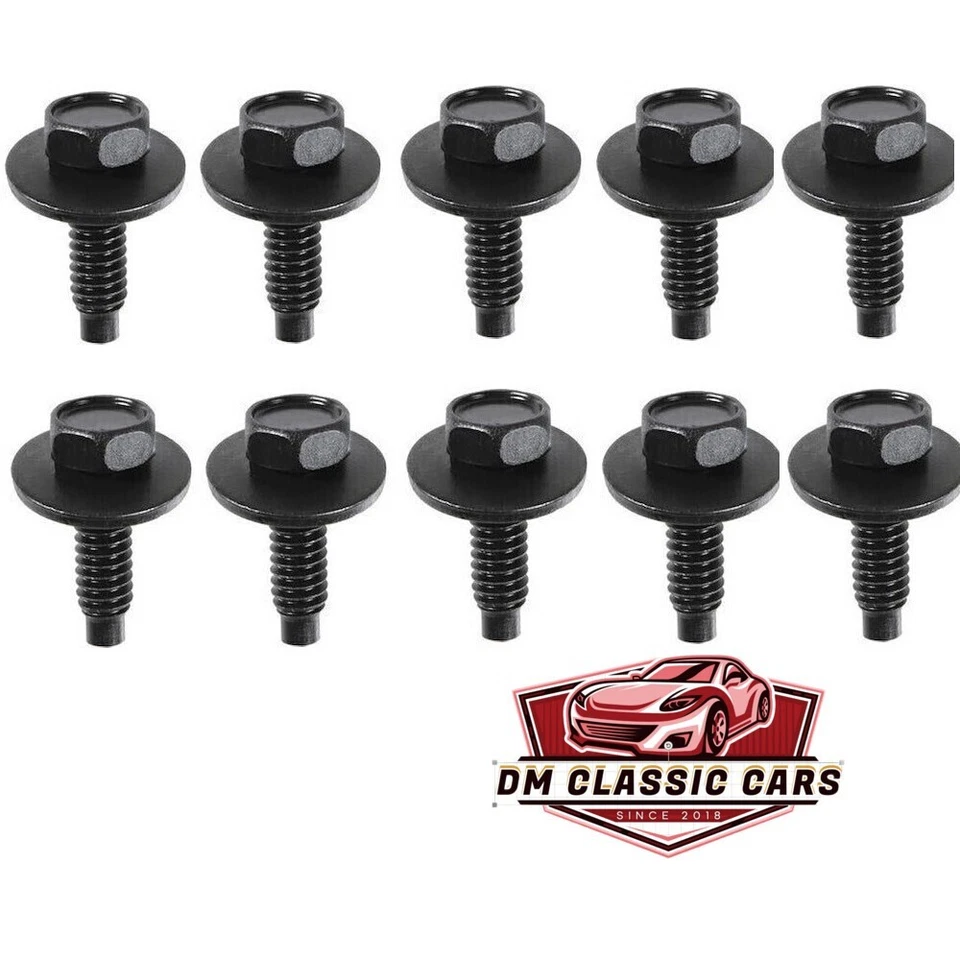Pernos Chrysler Dodge Plymouth correctos de fábrica 1/4-20 pernos con punta de perro 10 pernos Foto 1 de 3