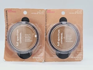 CoverGirl Women Sculpt Expert Bronzer - 100 Sunlight 0.39 oz Bronzer. QTY:2 - Picture 1 of 2