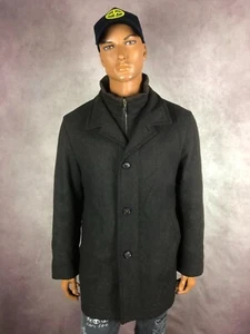 Hugo Boss Cox-L Classic Wool Winter Brown Coat Jacket Size M 50 - Picture 1 of 6