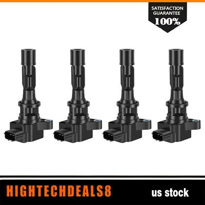 Set of 4 Ignition Coil Fits Mazda 5 2012-2015 2008-2010 Mazda 3 2010-2013 - Image 1 of 4