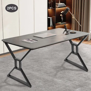 Juego de 2 patas de mesa modernas de acero inoxidable de alta resistencia de 28" para proyectos hágalo usted mismo - Imagen 1 de 19