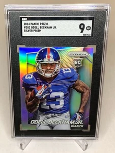 2014 Panini Prizm Odell Beckham Jr OBJ RC Rookie Silver Prizm SGC 9 #282 - Picture 1 of 2
