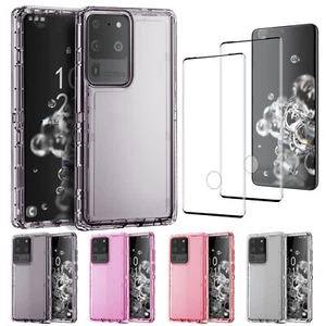 For Samsung Galaxy S20 Ultra S20 Plus 5G Clear Phone Case Cover Screen Protector - Picture 1 of 48