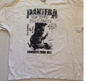 Vintage 1990 Pantera t shirt xl New Years Eve Puke Party - Picture 1 of 4