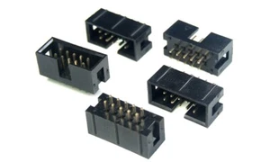 Straight IDC Header Connector 2.54 mm PCB/FC 10pin (2x5) DC3-10P (5 pieces) - Picture 1 of 2