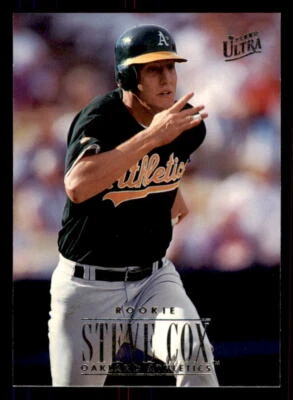 1996 Ultra  #399 Steve Cox Oakland Athletics - Image 1 of 2