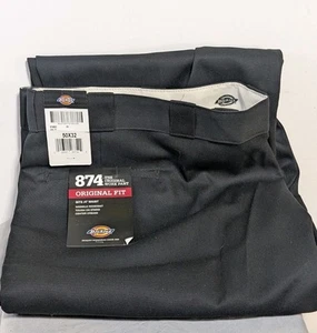 Pantalón de trabajo Dickies para hombre 874 clásico 50x32 ajuste original uniforme se sienta en la cintura NUEVO - Imagen 1 de 9