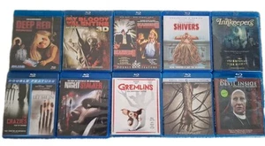 Horror 80s 90s 10 Blu-ray Bundle/Lot Gore Horror DEEP RED HELLRAISER SCANNERS 2 - Picture 1 of 3