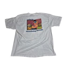 Vintage Veeco Nanotechnology Revolution T Shirt XL White 2002 Y2k Computers Tech - Picture 1 of 7