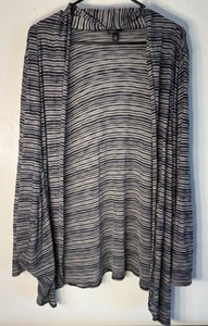 Torrid 2 2X Damen grau marine Strick offen Staubmantel Cardigan Stretch Langarm - Bild 1 von 3