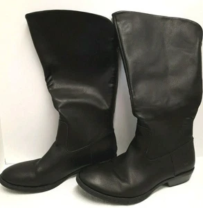 BOC Womans Selsey Knee High Boots Black Back Zipper Cushioned Insole Sz 10M - Picture 1 of 10