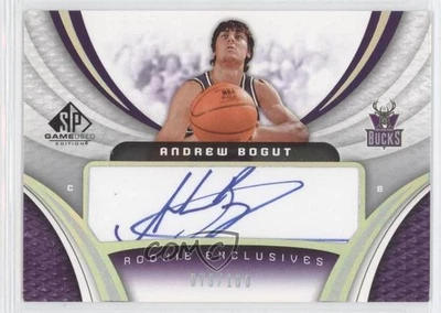 2005-06 SP Game Used Edition Rookie Exclusives /100 Andrew Bogut #RE-AN Auto RC - Image 1 of 2