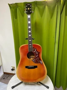 Guitarra Electroacústica Morris WH-25 Estilo Colibrí Cuerpo Jumbo de JP Muy H - Imagen 1 de 15